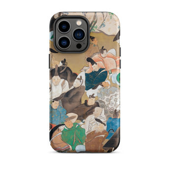 Japanese Poets - Ikeda Koson Heian Period Phone Case Iphone 14 Pro Max / Matte Iphone Case Historical Painting Ikeda Koson, Heian-era Court