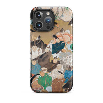 Japanese Poets - Ikeda Koson Heian Period Phone Case Iphone 16 Pro Max / Matte Iphone Case Historical Painting Ikeda Koson, Heian-era Court