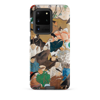 Japanese Poets - Ikeda Koson Heian Period Phone Case Samsung Galaxy S20 Ultra / Matte Phone Case Vibrant Traditional Japanese Painting