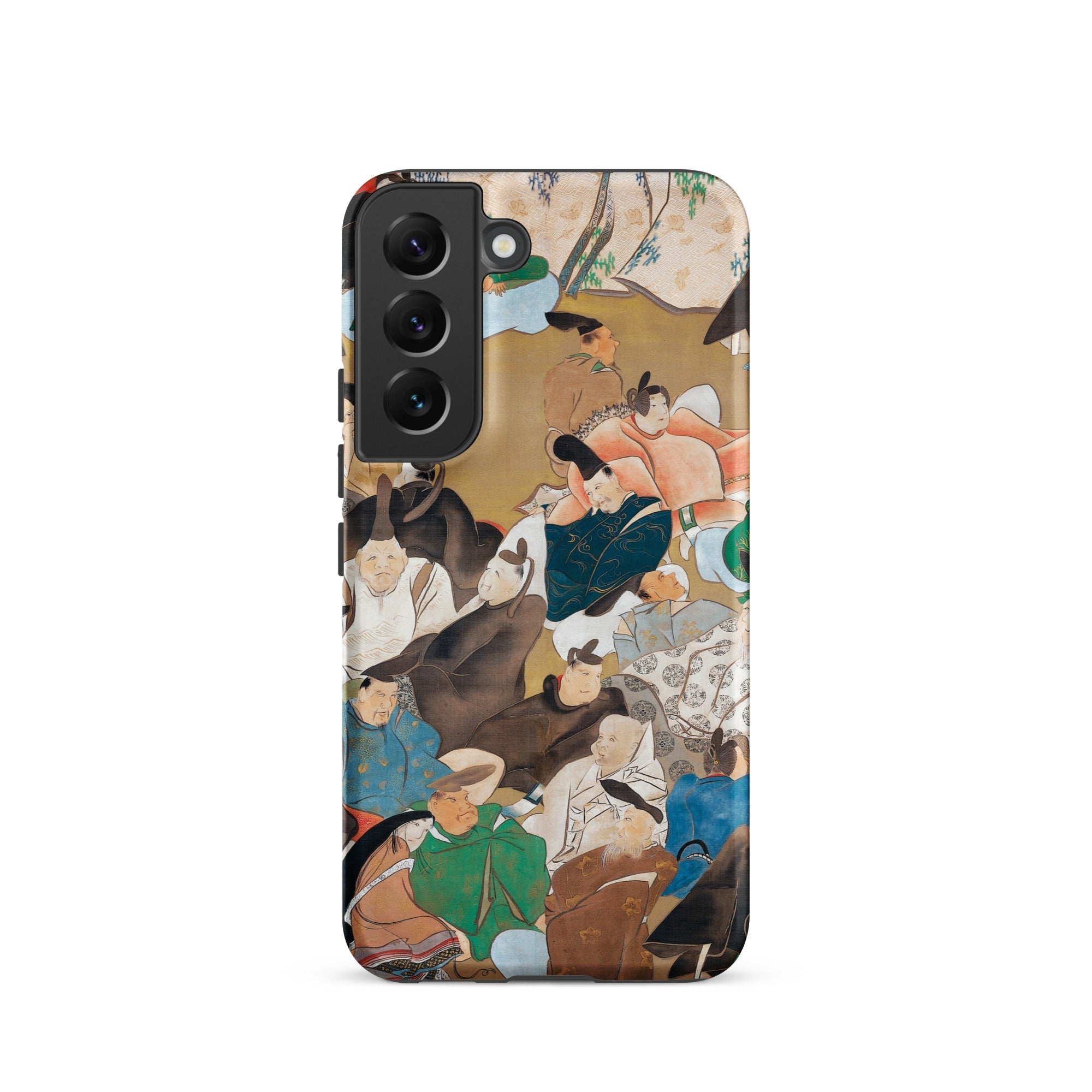 Japanese Poets Ikeda Koson Heian Period Samsung Case, Galaxy S22 / Matte, Smartphone Case Adorned Detailed Colorful Painting People