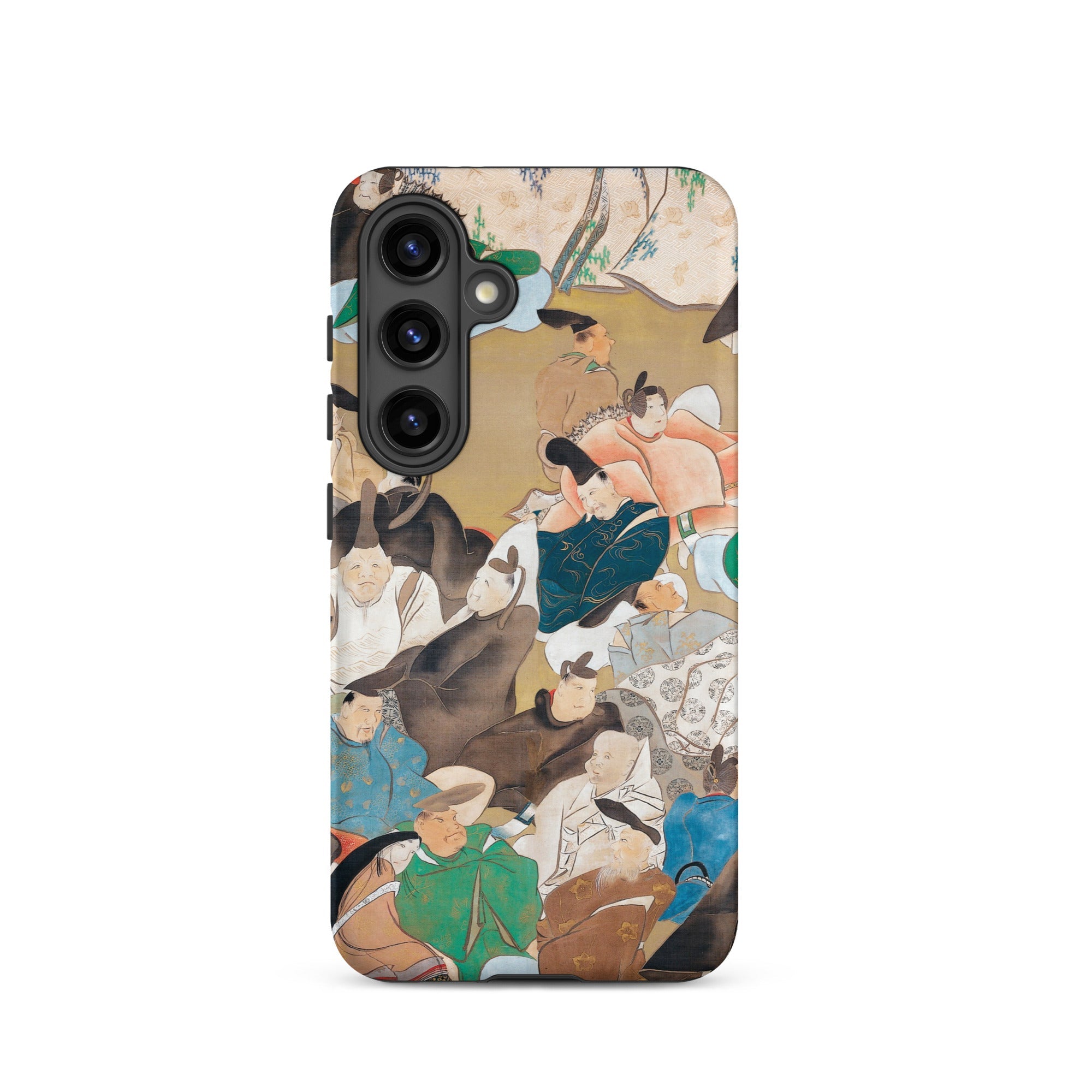 Japanese Poets Ikeda Koson Heian Period Samsung Case, Galaxy S24 / Matte, Smartphone Case Traditional Japanese Painting Figures