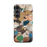 Japanese Poets - Ikeda Koson Heian Period Samsung Case, Galaxy S24 Plus / Matte, Phone Case Traditional Japanese Art Print People Gathered