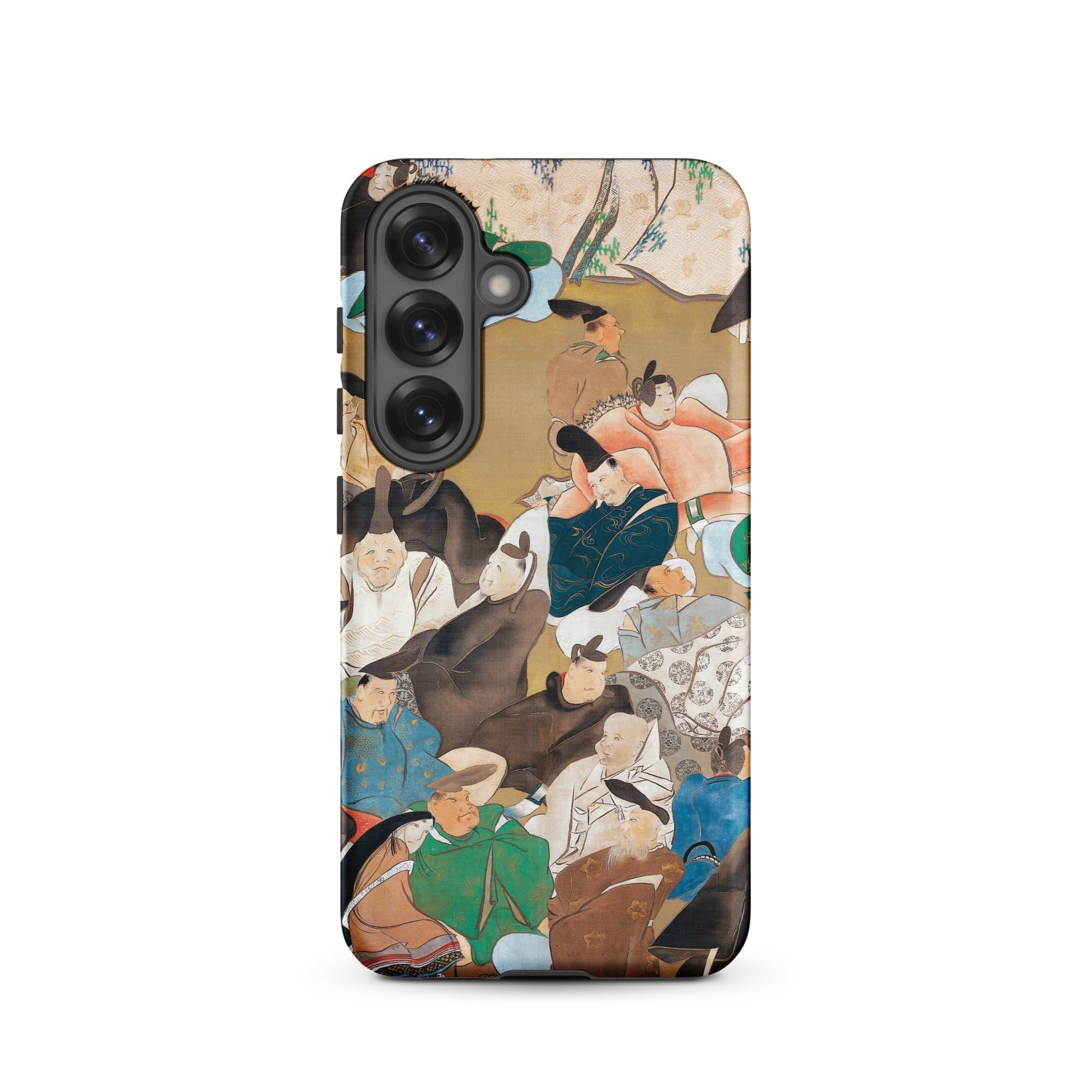 Japanese Poets Ikeda Koson Heian Period Samsung Case, Galaxy S25 / Matte, Phone Case Traditional Japanese Painting Multiple Figures