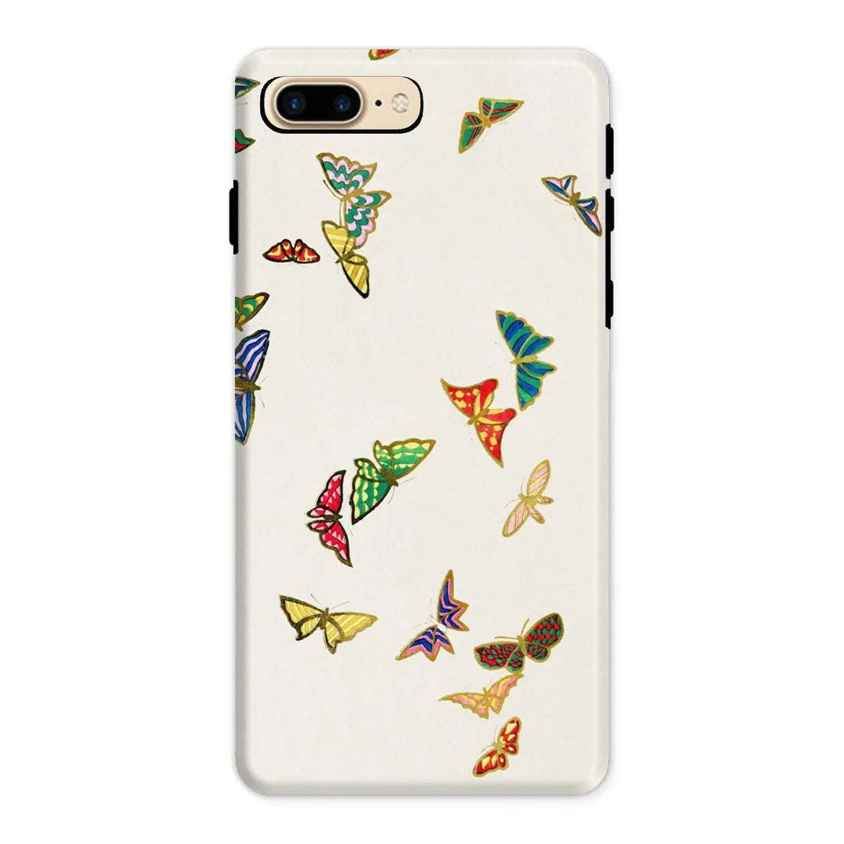 Japanese Rainbow Butterflies Art Phone Case - Kamisaka Sekka - Iphone 8 Plus / Matte - Mobile Phone Cases - Aesthetic