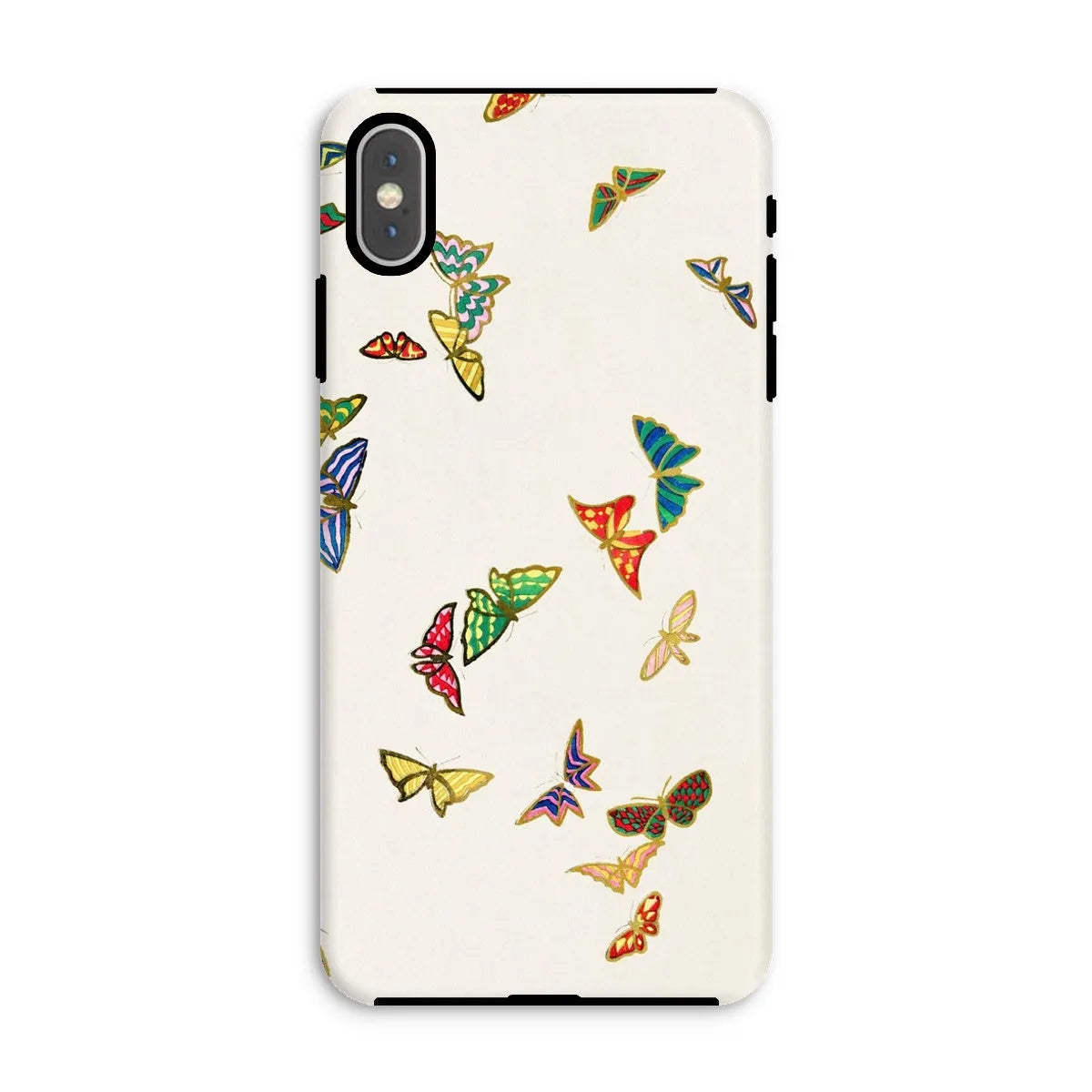 Japanese Rainbow Butterflies Art Phone Case - Kamisaka Sekka - Iphone Xs Max / Matte - Mobile Phone Cases - Aesthetic