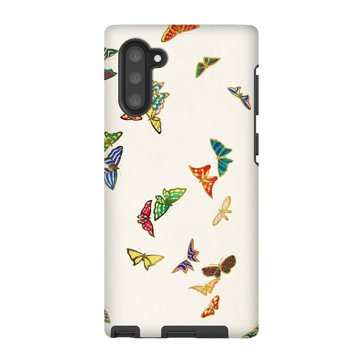 Japanese Rainbow Butterflies Art Phone Case - Kamisaka Sekka - Samsung Galaxy Note 10 / Matte - Mobile Phone Cases