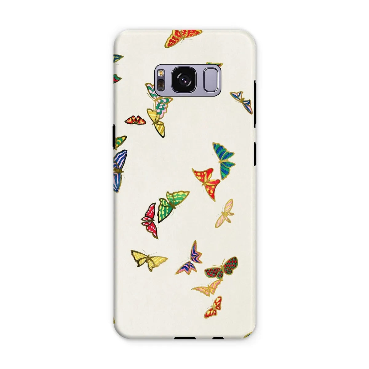 Japanese Rainbow Butterflies Art Phone Case - Kamisaka Sekka - Samsung Galaxy S8 Plus / Matte - Mobile Phone Cases