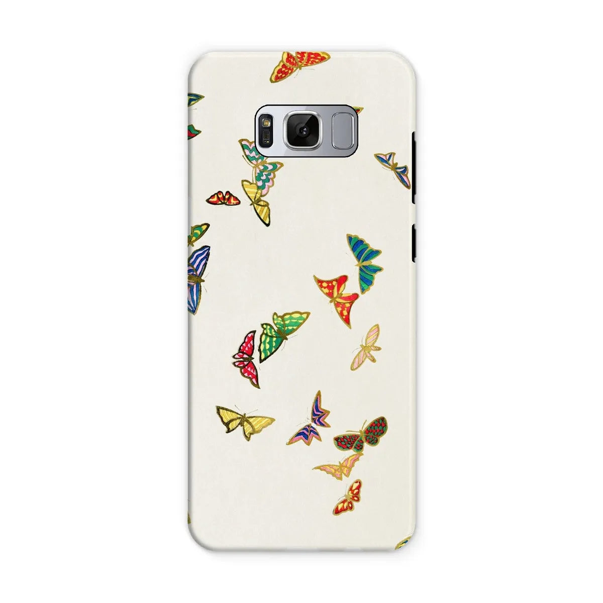 Japanese Rainbow Butterflies Art Phone Case - Kamisaka Sekka - Samsung Galaxy S8 / Matte - Mobile Phone Cases
