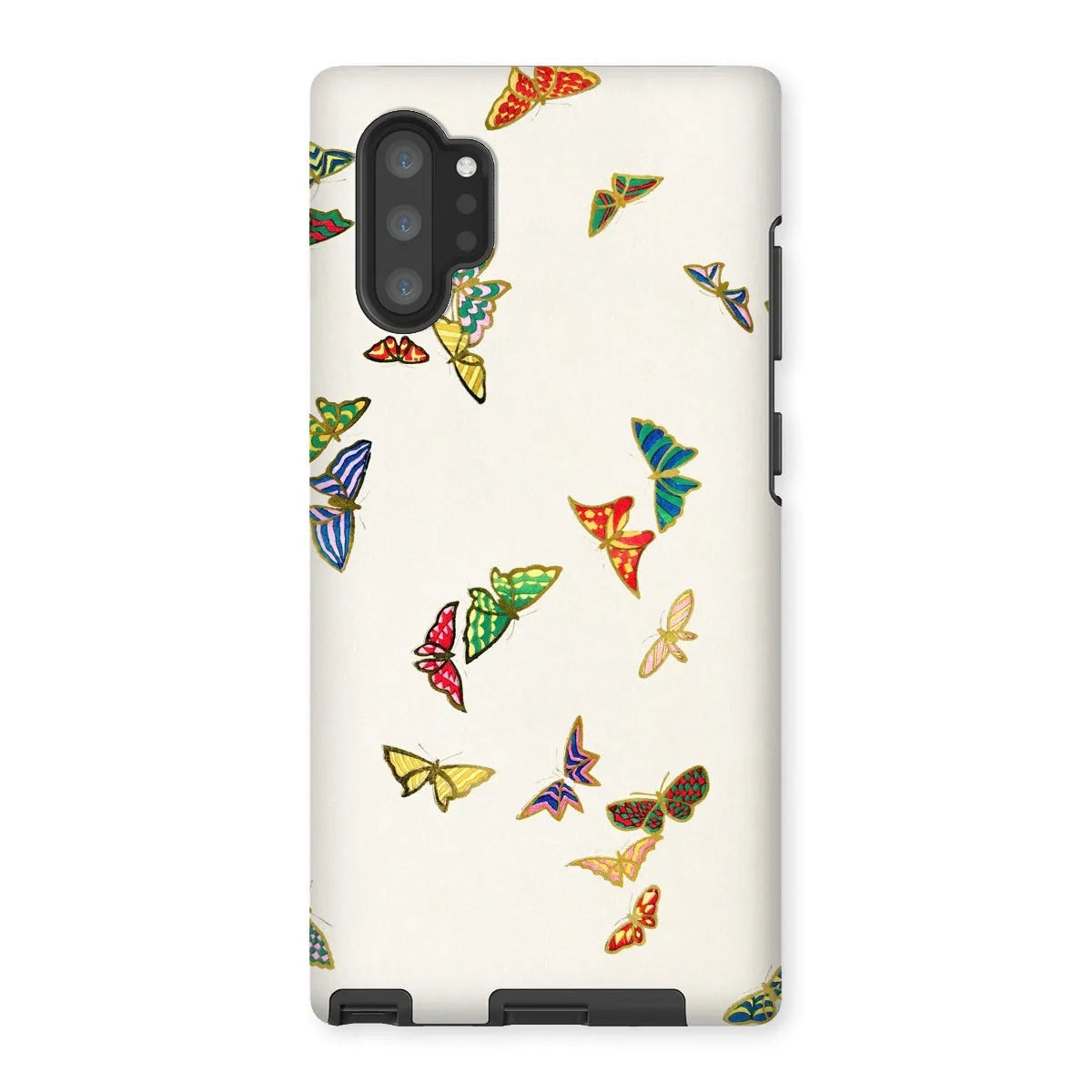 Japanese Rainbow Butterflies Art Phone Case - Kamisaka Sekka - Samsung Galaxy Note 10p / Matte - Mobile Phone Cases