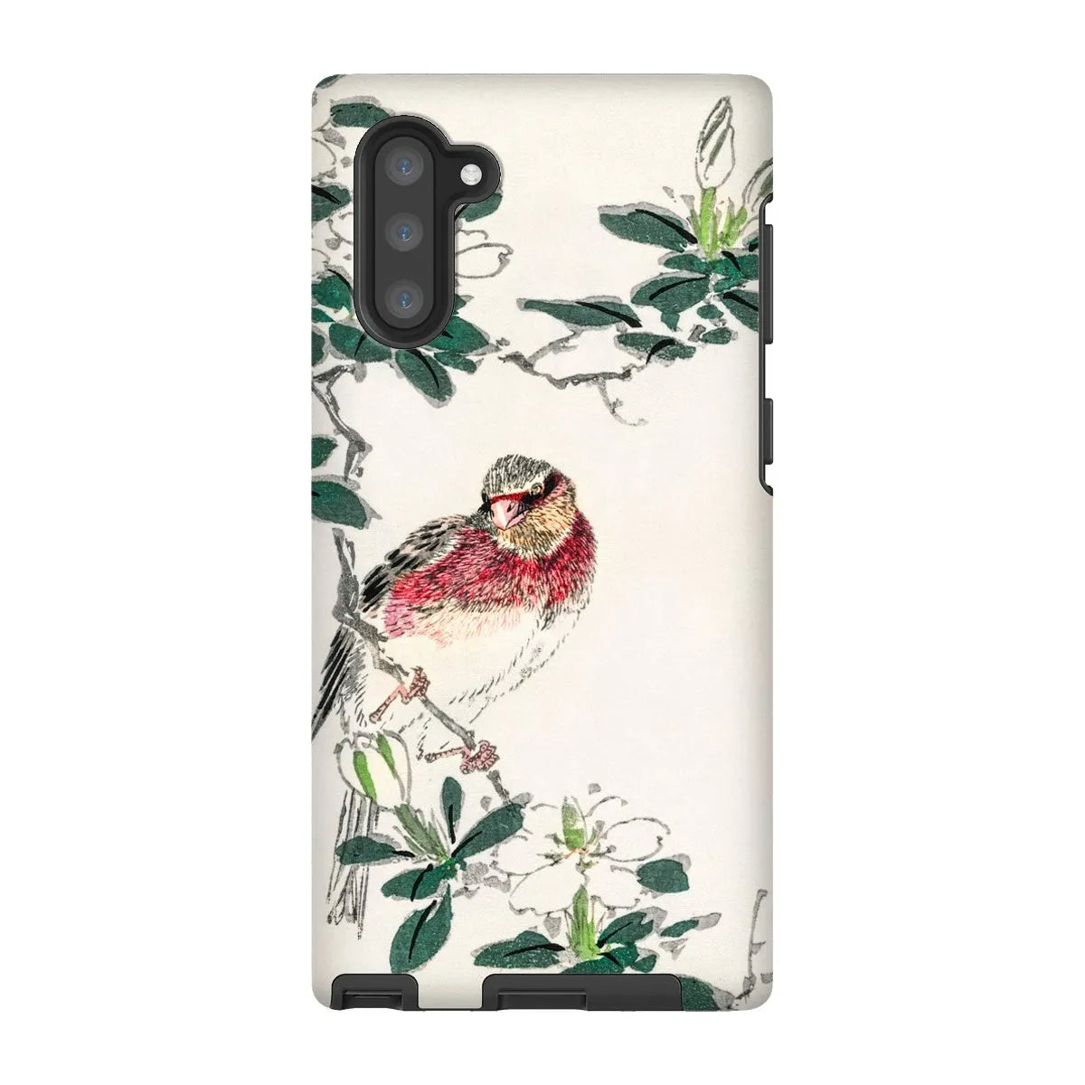 Japanese Rosefinch Bird Art Phone Case - Numata Kashu - Samsung Galaxy Note 10 / Matte - Mobile Phone Cases - Aesthetic
