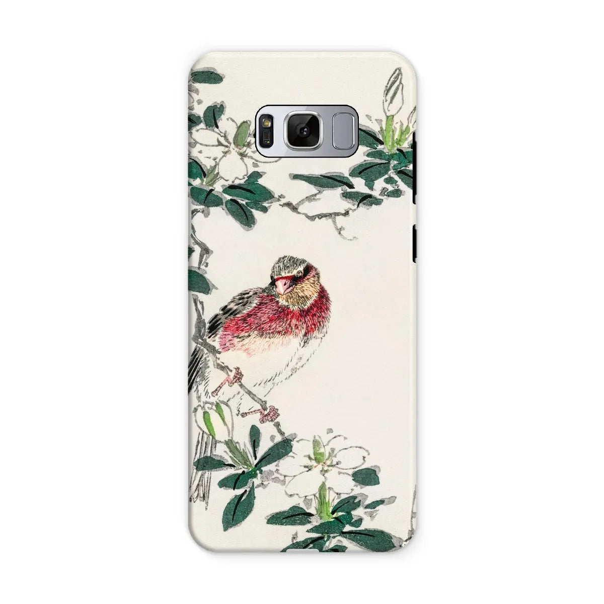 Japanese Rosefinch Bird Art Phone Case - Numata Kashu - Samsung Galaxy S8 / Matte - Mobile Phone Cases - Aesthetic Art