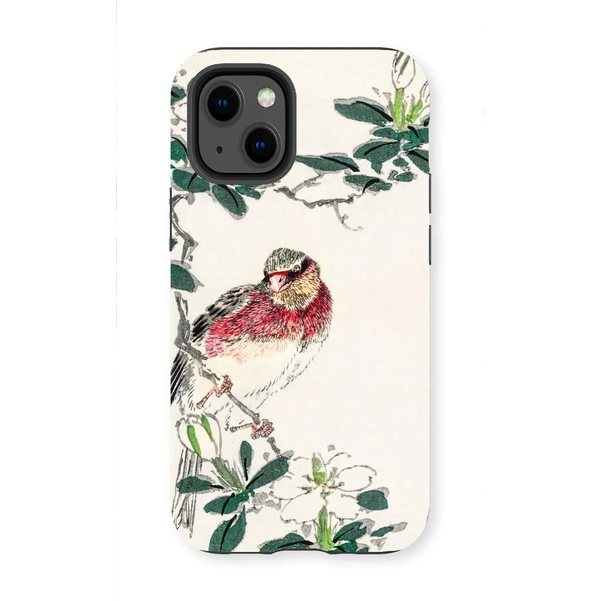 Japanese Rosefinch Bird Art Phone Case - Numata Kashu - Iphone 13 Mini / Matte - Mobile Phone Cases - Aesthetic Art