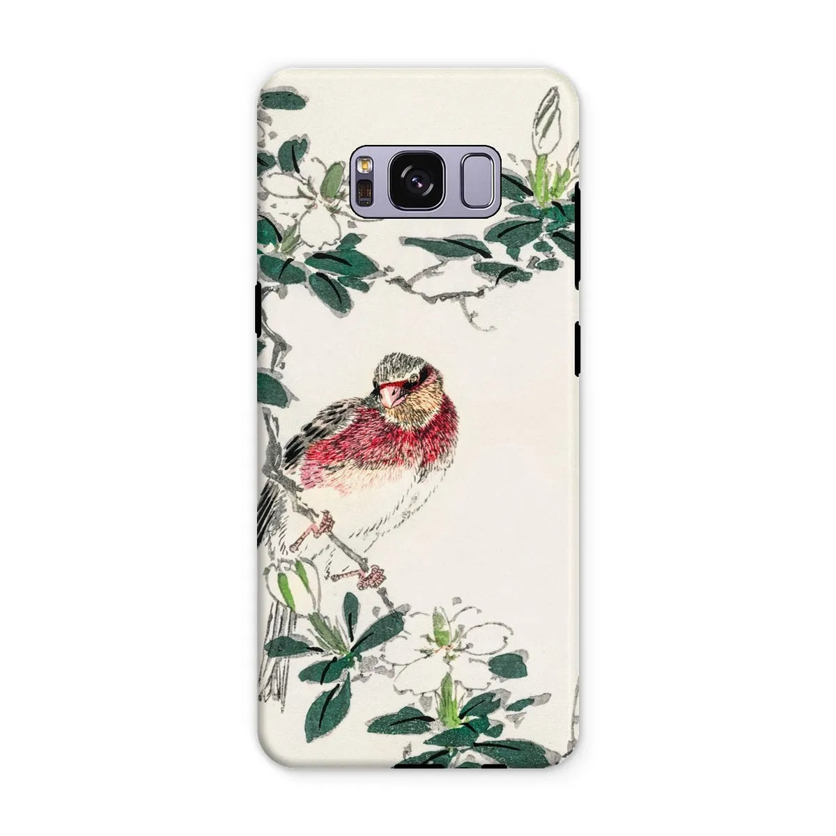 Japanese Rosefinch Bird Art Phone Case - Numata Kashu - Samsung Galaxy S8 Plus / Matte - Mobile Phone Cases - Aesthetic