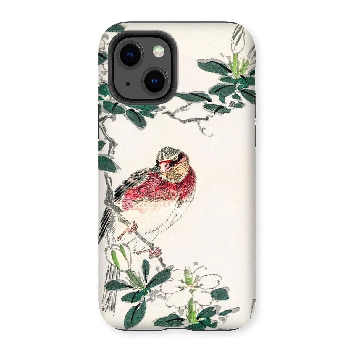 Japanese Rosefinch Bird Art Phone Case - Numata Kashu - Iphone 13 / Matte - Mobile Phone Cases - Aesthetic Art