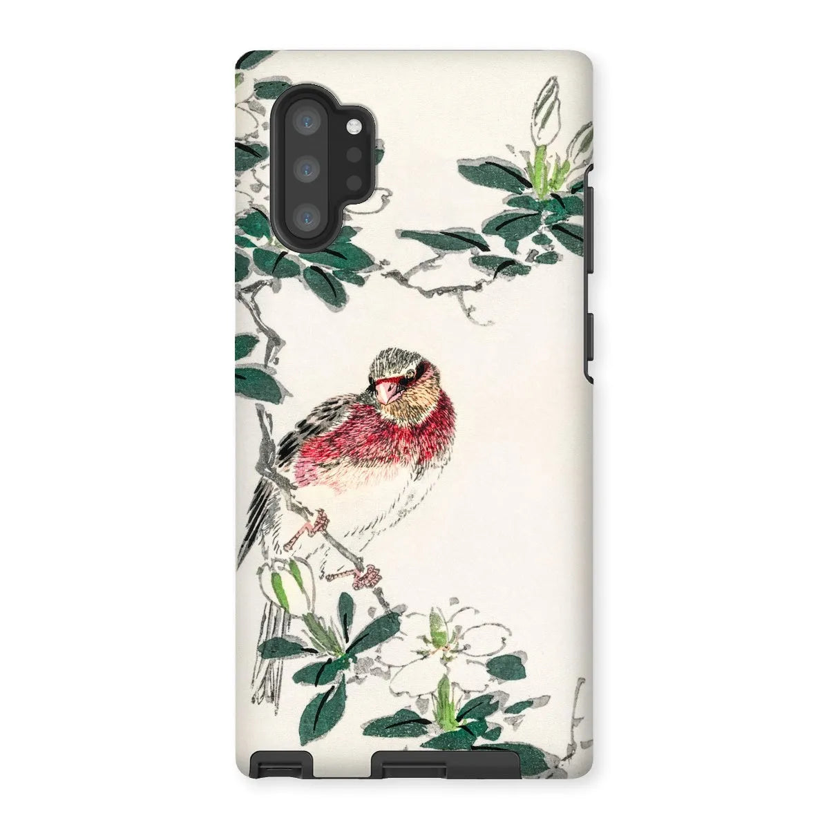 Japanese Rosefinch Bird Art Phone Case - Numata Kashu - Samsung Galaxy Note 10p / Matte - Mobile Phone Cases