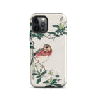 Japanese Rosefinch Numata Kashu Iphone Case, 12 Pro / Matte, Bird Themed Phone Case