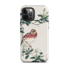 Japanese Rosefinch Numata Kashu Iphone Case, 12 Pro Max / Matte, Bird Themed Phone Case