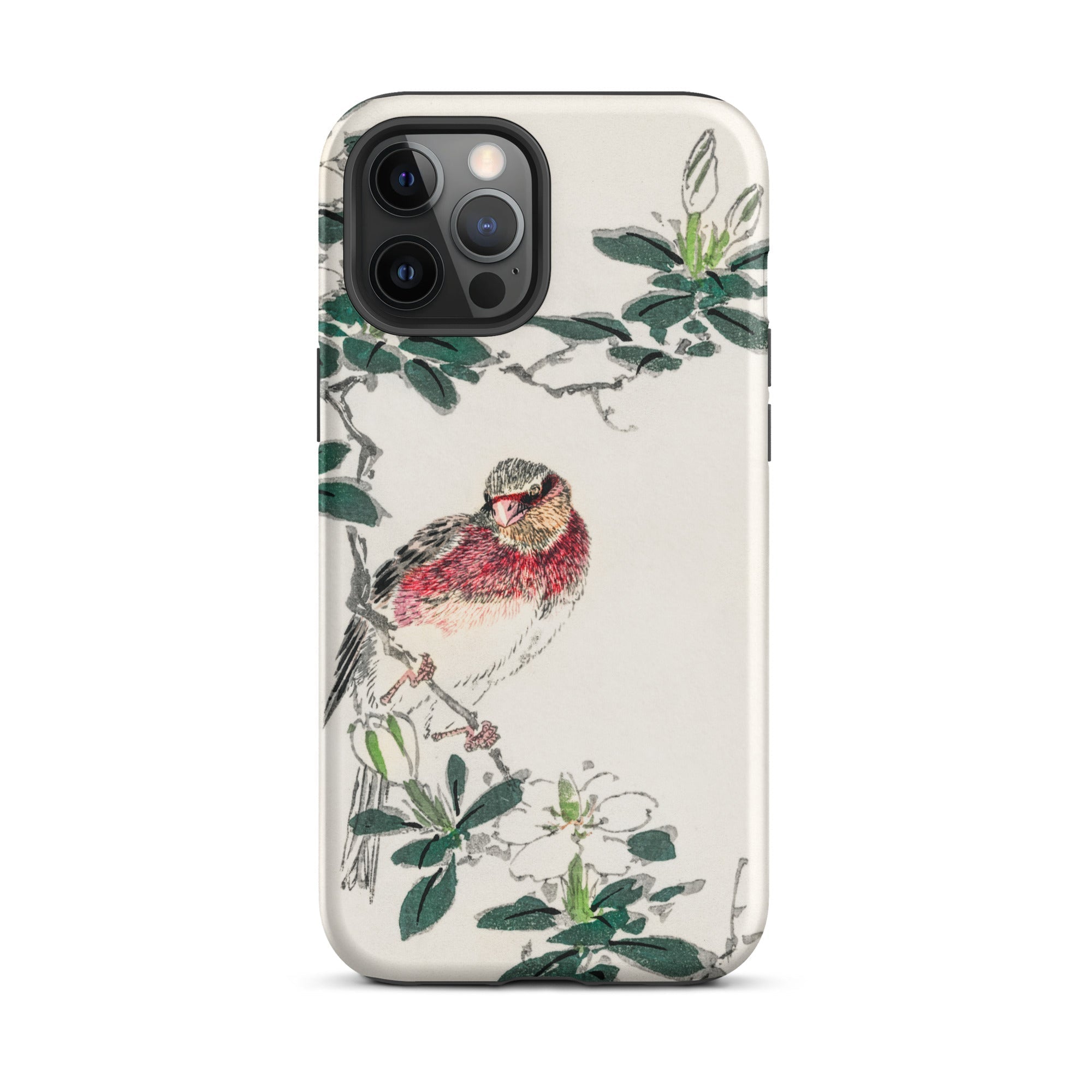 Japanese Rosefinch Numata Kashu Iphone Case, 12 Pro Max / Matte, Bird Themed Phone Case