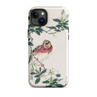 Japanese Rosefinch Numata Kashu Iphone Case, 15 Plus / Matte, Phone Case Bird Floral Design