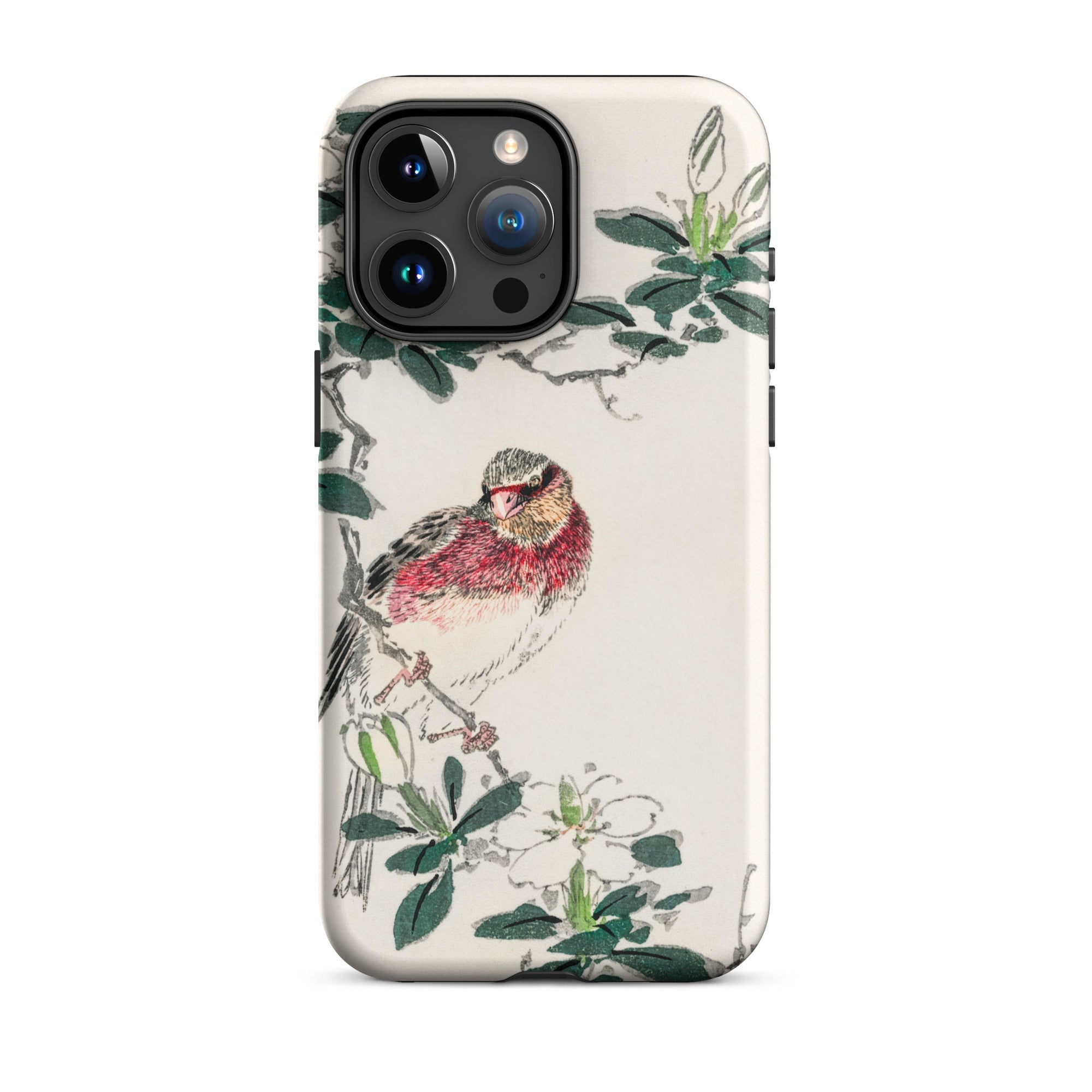 Japanese Rosefinch Numata Kashu Iphone Case, 15 Pro Max / Matte, Bird Themed Iphone Case