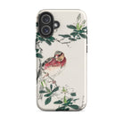 Japanese Rosefinch Numata Kashu Iphone Case, 16 Plus / Matte, Phone Case Bird Floral Design