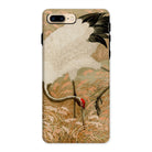 Japanese Sarus Crane G.a. Audsley Iphone Case, 8 Plus / Matte, Elegant Crane White Feathers Red Crown Tall Grass