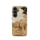 Japanese Sarus Crane - G.a. Audsley Phone Case, Samsung Galaxy S24 / Matte, Mobile Cases, Toby Leon