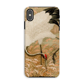 Japanese Sarus Crane - G.a. Audsley Iphone Case, Xs Max / Matte, Phone Case Artistic Illustration Crane Traditional Asian Painting
