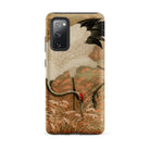 Japanese Sarus Crane G.a. Audsley Samsung Case, Galaxy S20 Fe / Matte, Smartphone Case Red Crowned Crane Design