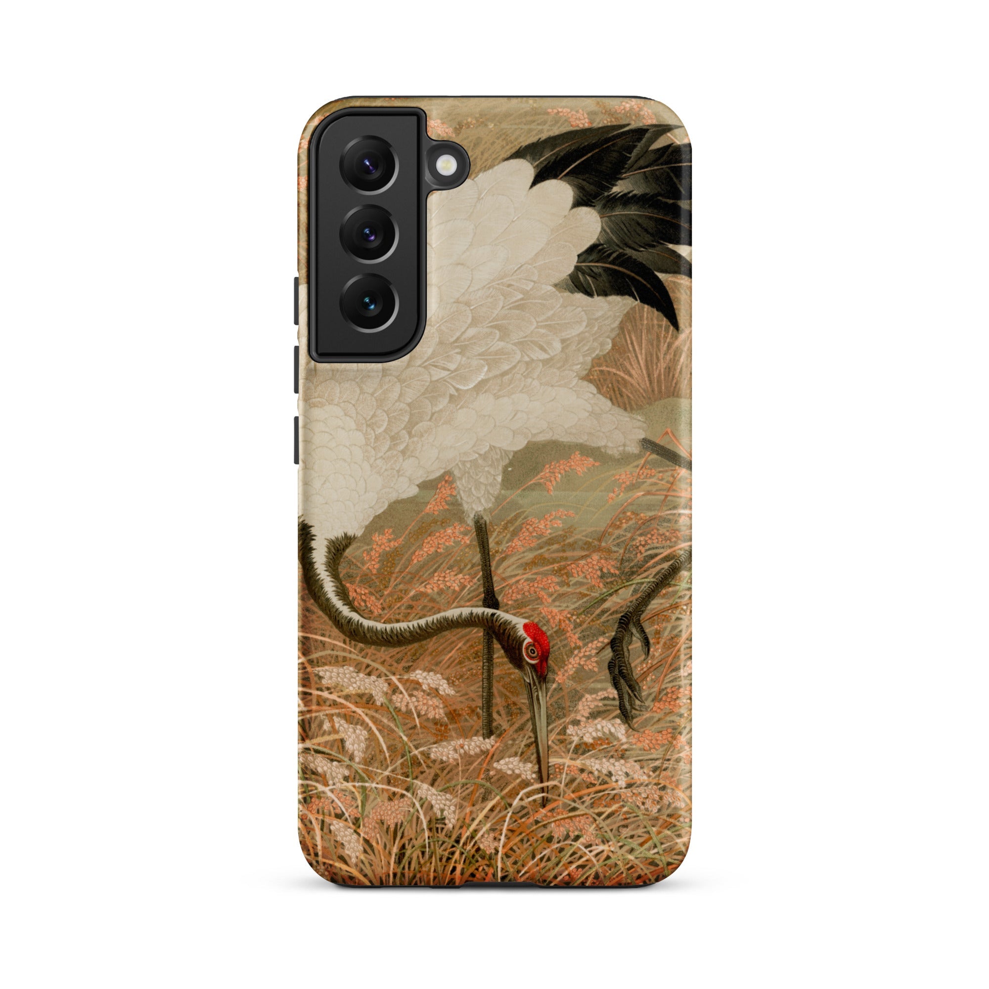 Japanese Sarus Crane G.a. Audsley Samsung Case, Galaxy S22 Plus / Matte, Phone Case Traditional Japanese Painting Crane Field