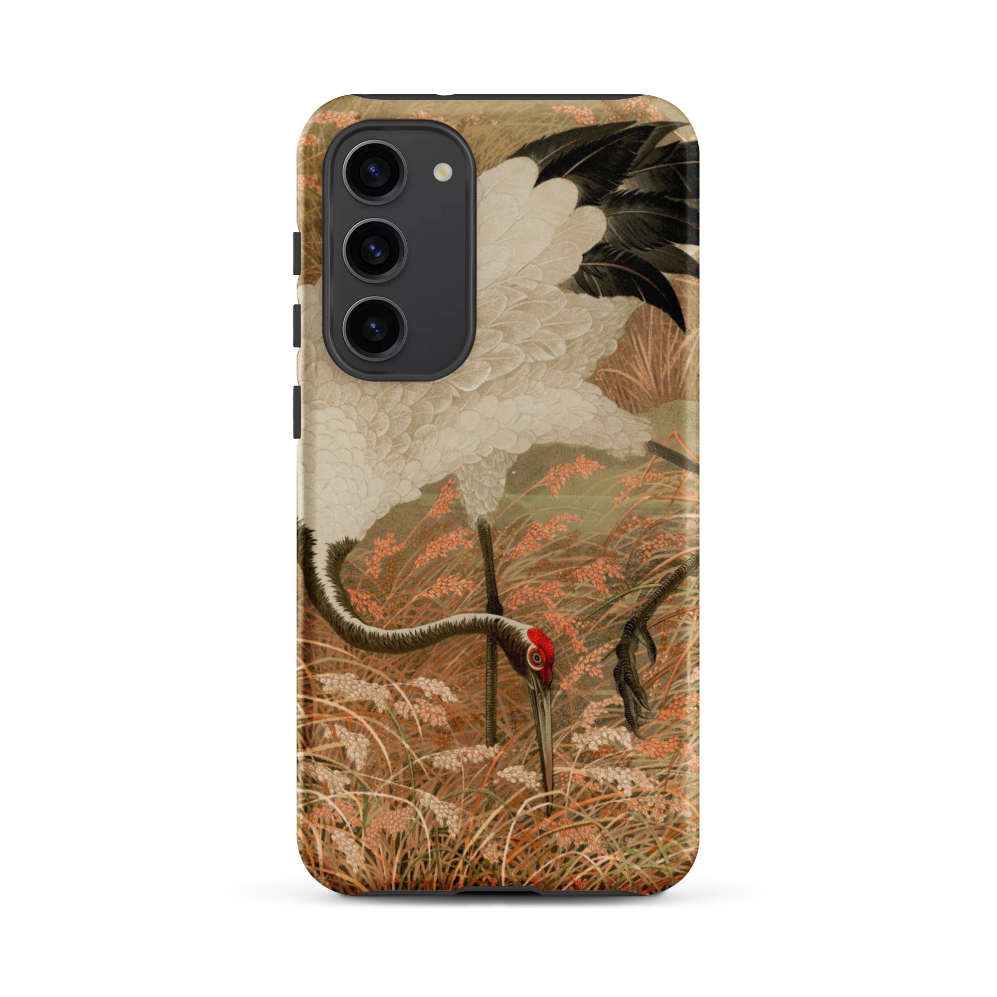 Japanese Sarus Crane G.a. Audsley Samsung Case, Galaxy S23 Plus / Matte, Smartphone Case White Crane Design