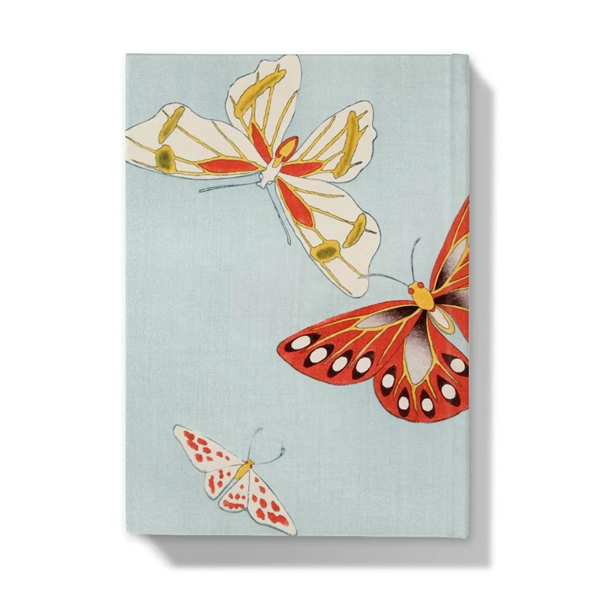 Japanese Summer Colors Butterflies By Kamisaka Sekka Hardback Journal - Notebooks & Notepads - Aesthetic Art