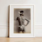 Japanese Wabori Tattoo - S. Ogawa Fine Art Print / Canvas, 12x16’’ / 31x41cm / White Frame / Matboard, Posters Prints & Visual Artwork,