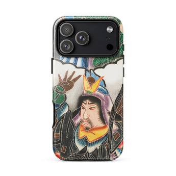 Bannière de Guerrier Japonais - Étui Iphone Kakuro, 17 Pro Max / Brillant, Coques de Téléphone Portable, Toby Leon