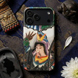 Japanese Warrior Banner - Kakuro Phone Case Vibrant Hand-painted Phone Case Traditional Japanese Samurai Warrior Banner, Sengoku Campaigns,