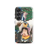 Japanese Warrior Banner - Kakuro Phone Case Samsung Galaxy S25 / Gloss Vibrant Intricately Illustrated Phone Case Traditional Japanese