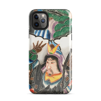 Japanese Warrior Banner - Kakuro Phone Case Iphone 11 Pro Max / Gloss Vibrant Intricately Illustrated Phone Case Traditional Japanese