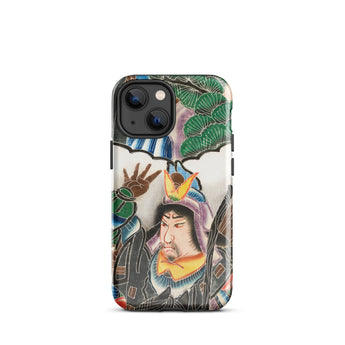 Japanese Warrior Banner - Kakuro Phone Case Iphone 13 Mini / Gloss Vibrant Intricately Illustrated Phone Case Traditional Japanese Warrior