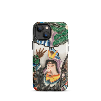 Japanese Warrior Banner - Kakuro Phone Case Iphone 13 Mini / Matte Vibrant Intricately Illustrated Phone Case Traditional Japanese Warrior