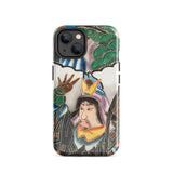 Japanese Warrior Banner - Kakuro Phone Case Iphone 14 / Gloss Vibrant Intricately Illustrated Phone Case Traditional Japanese Warrior