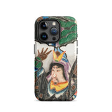 Japanese Warrior Banner - Kakuro Phone Case Iphone 15 Pro / Matte Vibrant Intricately Illustrated Phone Case Traditional Japanese Warrior