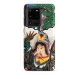 Japanese Warrior Banner - Kakuro Phone Case Samsung Galaxy S20 Ultra / Matte Vibrant Intricately Illustrated Phone Case Traditional