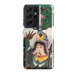 Japanese Warrior Banner - Kakuro Phone Case Samsung Galaxy S21 Ultra / Gloss Vibrant Intricately Illustrated Phone Case Traditional