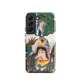 Japanese Warrior Banner - Kakuro Phone Case Samsung Galaxy S22 / Gloss Vibrant Intricately Illustrated Phone Case Traditional Japanese