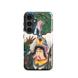 Japanese Warrior Banner - Kakuro Phone Case Samsung Galaxy S24 / Gloss Vibrant Intricately Illustrated Phone Case Traditional Japanese