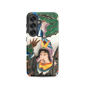 Japanese Warrior Banner - Kakuro Phone Case Samsung Galaxy S25 / Matte Vibrant Intricately Illustrated Phone Case Traditional Japanese