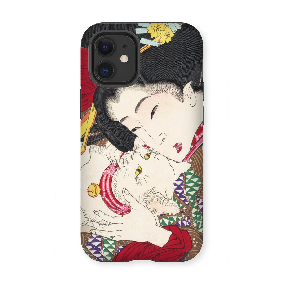 Japanese Woman and Cat - Tsukioka Yoshitoshi Iphone Case 12 Mini / Matte Mobile Phone Cases