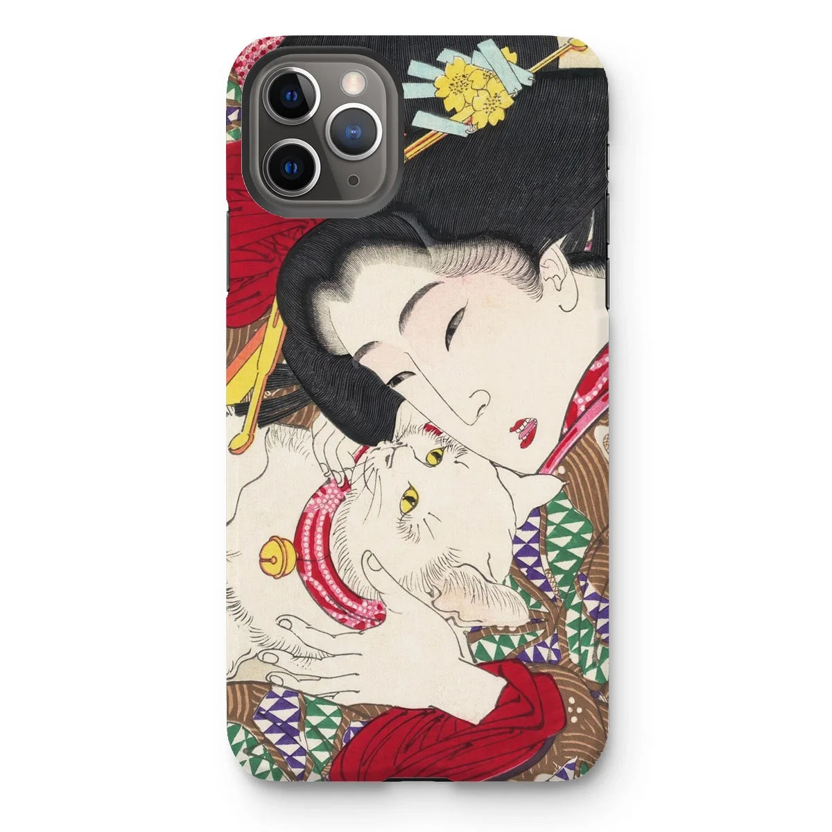 Japanese Woman and Cat - Tsukioka Yoshitoshi Iphone Case 11 Pro Max / Matte Mobile Phone Cases