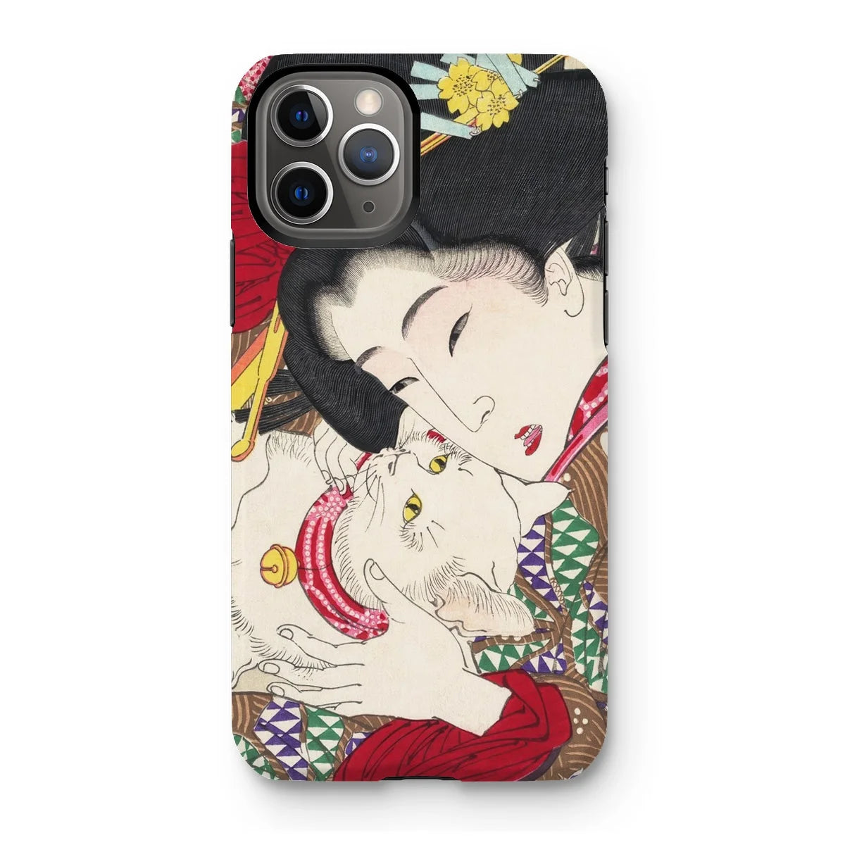 Japanese Woman and Cat - Tsukioka Yoshitoshi Iphone Case 11 Pro / Matte Mobile Phone Cases