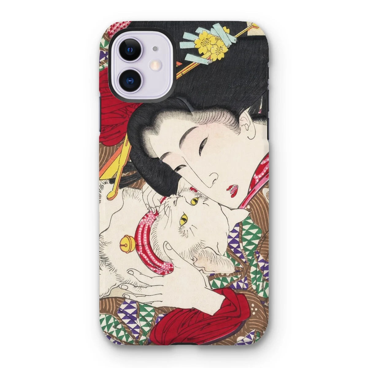 Japanese Woman and Cat - Tsukioka Yoshitoshi Iphone Case 11 / Matte Mobile Phone Cases